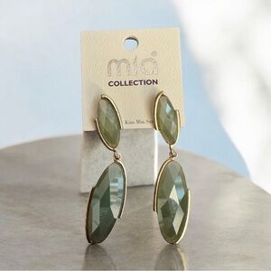 MIA COLLECTION Green Earrings Y2K 90s Retro Vintage